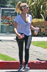 ASHLEY BENSON Out and About in West Hollywood 07/21/2016