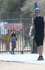 ASHLEY TISDALE Out Hikkng at Runyon Canyon in Los Angeles 07/30/2016