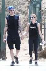 ASHLEY TISDALE Out Hikkng at Runyon Canyon in Los Angeles 07/30/2016