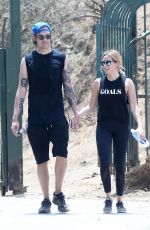 ASHLEY TISDALE Out Hikkng at Runyon Canyon in Los Angeles 07/30/2016