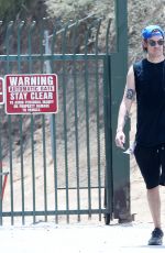 ASHLEY TISDALE Out Hikkng at Runyon Canyon in Los Angeles 07/30/2016