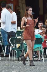 AURORA HUNZIKER-RAMAZZOTTI Out in Portofino 07/06/2016