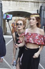 BELLA and DANI THORNE Out in Rome 07/09/2016