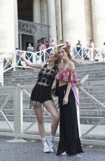 BELLA and DANI THORNE Out in Rome 07/09/2016