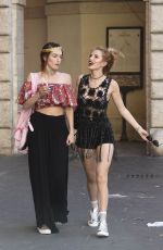 BELLA and DANI THORNE Out in Rome 07/09/2016