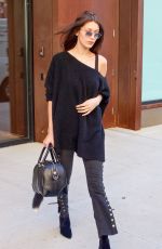BELLA HADDID Leaves Gigi