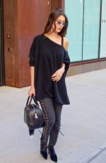 BELLA HADDID Leaves Gigi