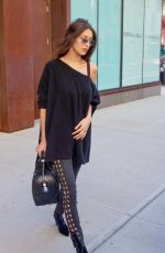 BELLA HADDID Leaves Gigi