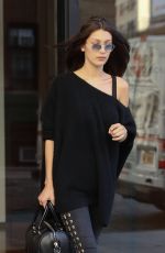 BELLA HADDID Leaves Gigi