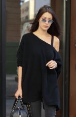 BELLA HADDID Leaves Gigi