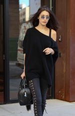 BELLA HADDID Leaves Gigi