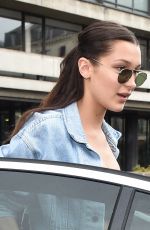 BELLA HADID Arrives at Versace Fashion Show in Paris 07/03/2016