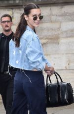 BELLA HADID Arrives at Versace Fashion Show in Paris 07/03/2016