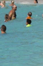 BELLA HADID in Bikini at a Beach in St. Barts 07/17/2016
