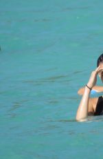 BELLA HADID in Bikini at a Beach in St. Barts 07/17/2016