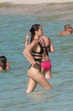 BELLA HADID in Bikini at a Beach in St. Barts 07/17/2016