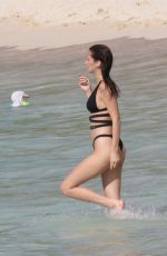 BELLA HADID in Bikini at a Beach in St. Barts 07/17/2016