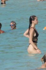BELLA HADID in Bikini at a Beach in St. Barts 07/17/2016