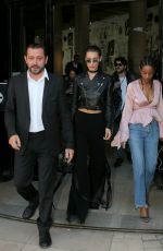 BELLA HADID Leaves Alexandre Vauthier Fashion Show in Paris 07/06/2016