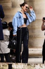 BELLA HADID Leaves Versace Show in Paris 07/03/2016