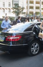 BELLA HADID Out and About in Paris 07/08/2016