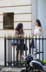 BELLA HADID Out and About in Paris 07/08/2016