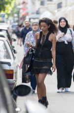 BELLA HADID Out and About in Paris 07/08/2016