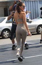 BELLA HDID in Tights at Il Pastaio in Beverly Hills 07/29/2016