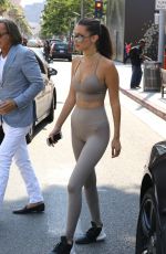 BELLA HDID in Tights at Il Pastaio in Beverly Hills 07/29/2016