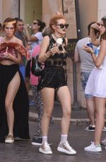 BELLA THORNE Out and About in Rome 07/09/2016