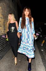 BETTY BACHZ and KARA ROSE MARSHALL Leaves Orangina Shake La Vie Launch Party in London 07/27/2016