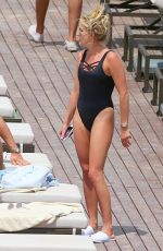 BILLIE FAIERS, CHLOE LEWIS, DANIELLE ARMSTRONG and LYDIA BRIGHT in Bikinis at a Pool in Magaluf 07/04/2016