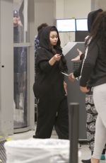 BLAC CHYNA at LAX Airport in Los Angeles 07/02/2016