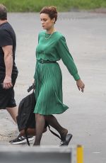 BRIE LARSON on the Set of 