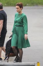 BRIE LARSON on the Set of 