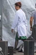 BRIE LARSON on the Set of 