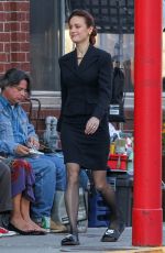 BRIE LARSON on the Set of 