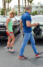 BRITNEY SPEARS Leaves 24 Hour Fitness Gym in Las Vegas 07/09/2016