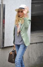 BRITT EKLAND Leaves ITV Studios in London 07/21/2016
