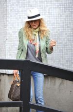 BRITT EKLAND Leaves ITV Studios in London 07/21/2016