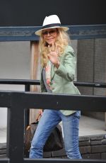BRITT EKLAND Leaves ITV Studios in London 07/21/2016