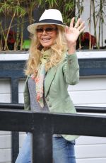 BRITT EKLAND Leaves ITV Studios in London 07/21/2016