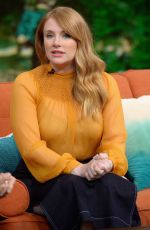 BRYCE DALLAS HOWARD on the Set of Despierta America in Miami 07/27/2016