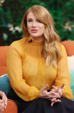 BRYCE DALLAS HOWARD on the Set of Despierta America in Miami 07/27/2016
