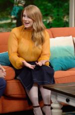 BRYCE DALLAS HOWARD on the Set of Despierta America in Miami 07/27/2016