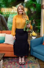 BRYCE DALLAS HOWARD on the Set of Despierta America in Miami 07/27/2016