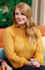 BRYCE DALLAS HOWARD on the Set of Despierta America in Miami 07/27/2016