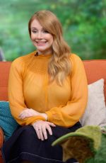 BRYCE DALLAS HOWARD on the Set of Despierta America in Miami 07/27/2016