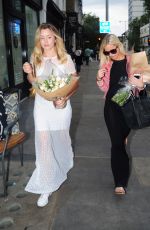 CAGGIE DUNLOP Arrives at Birthday Dinner at Ivy Garden in Chelsea 07/26/2016