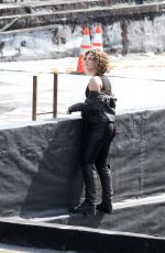 CAMREN BICONDOVA on the Set of 